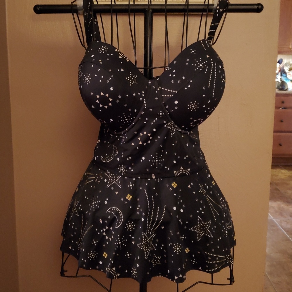 Beautiful star and moon swim top from Torrid